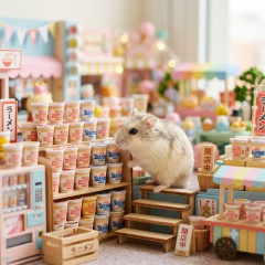 ハムスターさん　日清カップヌードルと遂にコラボかわいいｗｗｗｗｗｗｗｗ