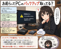 お前らってPCのバックアップ取ってる？