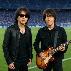B'z、日テレ系サッカーテーマソング「完全無欠」発表「勇気と希望を見せてくれる選手たちに大きな拍手を」   #音楽