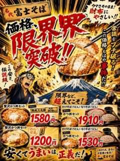 富士そばの価格、限界突破