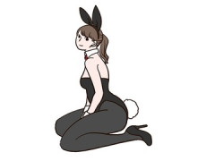 【画像】顔１００点、身体3０点のバニーガールｗｗｗｗ