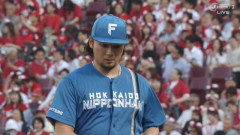 伊藤大海、外野手に苦言「ライトフライに打ち取ったと…。風、光の入り方、確認できたことはあったと思う」