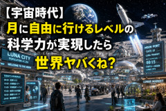 【宇宙時代】月に自由に行けるレベルの科学力が実現したら世界ヤバくね？