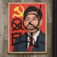 共産党ポスターに「〇国民」「〇国〇」… 宮城・山形で落書き相次ぐ   |  きみたちの仲間じゃん