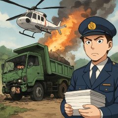 辺野古ダンプ事件、ヘリキチのフェニックスを重過失致死容疑で書類送検   #人殺し |  ＞当時ダンプカーを運転した男性も過失運転致死傷の容疑で書類送検する方針です。