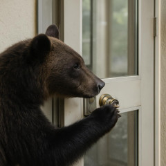 クマが窓のカギを開けて脱走！？福島市のクマ 市長などが会見で一部始終を明らかに「蛇口を開けて水を飲むということも」   #知能性あり