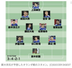 「久保建英よりも堂安律」「左ウイングバックは中村敬斗ではなく鈴木淳之介」　W杯戦士、オランダ戦の予想スタメン