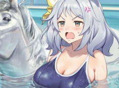 【ウマ娘】プールを嫌がるミラ子は可愛いが隣の生き物は一体…！？