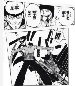 ゾロ「背中の傷は剣士の恥だ」←これｗｗｗ