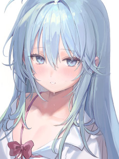 【画像】青髪の女の子で1番可愛いキャラといえばｗｗｗｗｗ