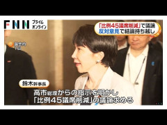 中道・共産・れいわ・社民消滅へ 比例議席45削減へ