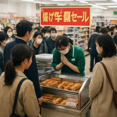 揚げ物半額セール、“想定を上回る売れ行き”に謝罪 SNS「現場の人がかわいそう」「店員に感謝しかない」   #セブンイレブン |  揚げ物はすべからく毒