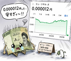 イランの通貨ワロタ