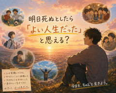 明日死ぬとしたら「よい人生だった」と思える？
