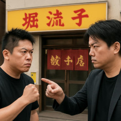 因縁の餃子店が堀江貴文氏に対戦要求「堀江に店を潰された」「俺に試合させてください」