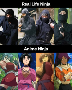 【画像】リアルの忍者がアニメになるとエッッッい格好をさせられてると海外で炎上