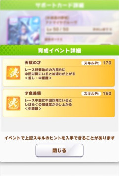 【ウマ娘】スピアルヴの金スキル「天賦の才」これって実は罠スキルなの？