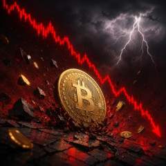 【悲報】ビットコイン、化け物みたいな下落チャートｗｗｗｗ