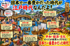日本で一番豊かだった時代が江戸時代なんだよ