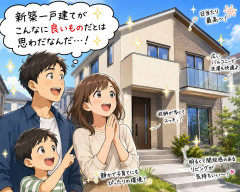 新築一戸建てがこんなに良いものだとは思わだなんだ
