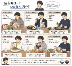 独身男性ってなに食べてるの?