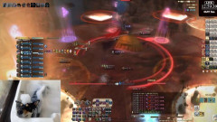 【FF14】絶妖星乱舞P5の真エクサフレア(混沌の終末)が滅茶苦茶速くてびっくりするヒカセンたち。この攻撃の後はBGMが「妖星乱舞 第2楽章」へ
