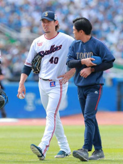 ヤクルト・高梨裕稔は「右前腕の肉離れ」　6日に緊急降板