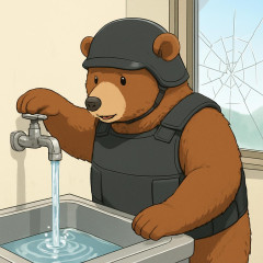 福島のクマ、蛇口ひねり水飲み、窓割らずに鍵開け逃走、麻酔銃対策の防弾チョッキも発明し着用