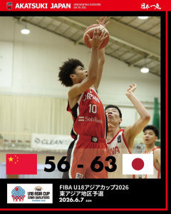 日本バスケ最強世代、U18アジア大会の結果