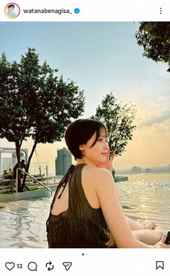 渡辺渚さん今度はPTSD公表(タイのプールでくつろぎながら)