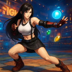 「スト6」に「FF7」ティファが参戦！ マテリアやFFを象徴するシステムも実装   #格ゲー |  格ゲーって武器使ったらアカンのか