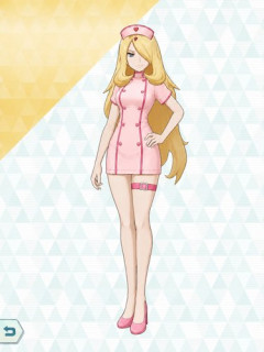 【画像】シロナ「えっ！？ナース服を着て欲しい？…まあいいけど…」