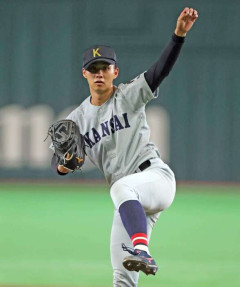 関大・米沢友翔、8回0封10K　〝金丸2世〟に12球団スカウト集結　阪神「いい投手」／大学野球選手権