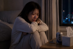 婚活女子(35)、情緒不安定になり、夜中に一人でむせび泣く