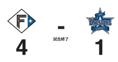 【試合結果】[2026/6/9]DeNAベイスターズ１－４日本ハムファイターズ　先発・平良が５回９安打４失点で４敗目　打線は七回に宮崎が５号ソロ