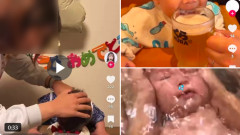 【速報】1歳に顔面ケーキなど多数SNS動画が話題「虐待ではないか」通報が数十件 警察・児相「幼児の安全を確保した」余裕で煽っていた投稿者はアカウント閉鎖