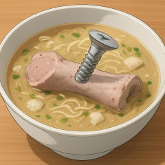 中国のスープから外科用チタン釘入りの豚骨が見つかる。なんぞこれ😲