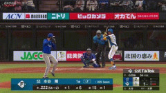【日本ハム対DeNA2回戦】日本ハム・水谷瞬、DeNA・石田裕太郎から第２号同点ソロホームラン！！！！！！！！！！！