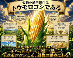 穀物の最高傑作はトウモロコシである