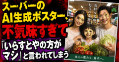 【画像】スーパーのAI生成ポスター、不気味すぎて「いらすとやの方がマシ」と言われてしまうｗｗｗｗｗ