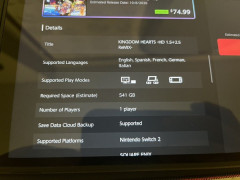 Switch2版KH、要求ストレージｗｗｗｗｗ
