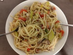親父がパスタ作ってくれた