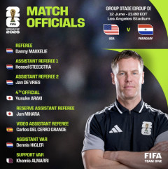 W杯初日に日本人審判が“デビュー”決定　開催国の初戦を担当…主審＆副審はオランダ人トリオ