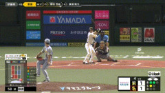 【ソフトバンク対阪神3回戦】ソフトバンク、４回裏無死一三塁から栗原の犠牲フライで勝ち越し！！！！！