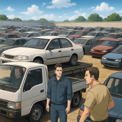 外国籍の男らが運営する茨城県の解体作業場に盗難車３００台搬入していた
