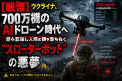 【戦慄】ウクライナ、700万機のAIドローン時代へ　顔を認識し人間の頭を撃ち抜く“スローターボット”の悪夢