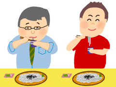 蕎麦食べに行くとさ、凄い音立てて麺啜ってる客1人はいるよな