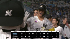 6月12日　ロッテ３－２DeNA　先発廣池が8回2失点の好投！最終回、山本の一打で見事2夜連続のサヨナラで借金完済！