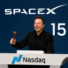 スペースXがナスダック上場 初値150ドル、時価総額338兆円 マスク氏“世界初の兆万長者”に   |  4株しかねぇ