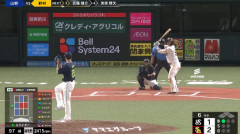 勇ちゃん完全復活！！バックスクリーンまで飛ばす！！